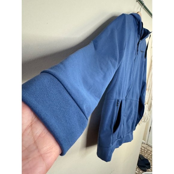 Nike Work Out Therma Full-zip Training Hoodie Navy with Pockets Men's Size S - Picture 6 of 14